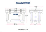 HOGG COOLERS 20qt, 35qt, 45qt, 65qt, 110qt