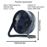 360° Rotating Desktop Fan