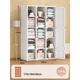 Sturdy No-Assembly Wardrobe: Thickened, Durable Design